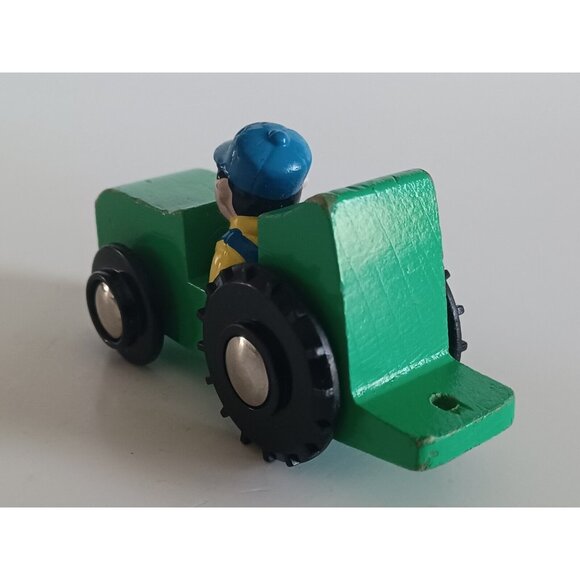 Tumble Tree Woods Green Wooden Tractor - Wood - Toys For Boys - Picture 3 of 12